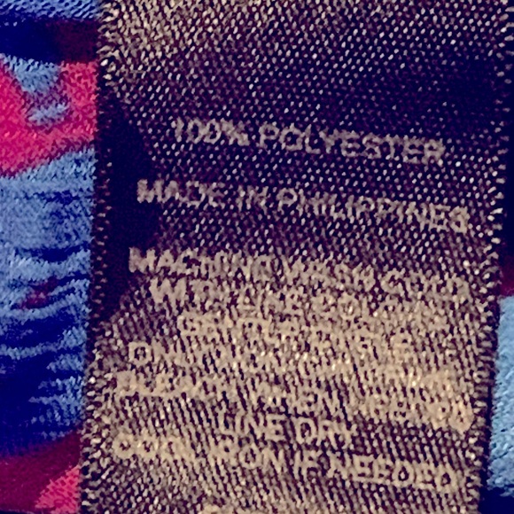 Lot of cute sheer tops sz Med Express blue purple black plaid brown snake print - Picture 7 of 15